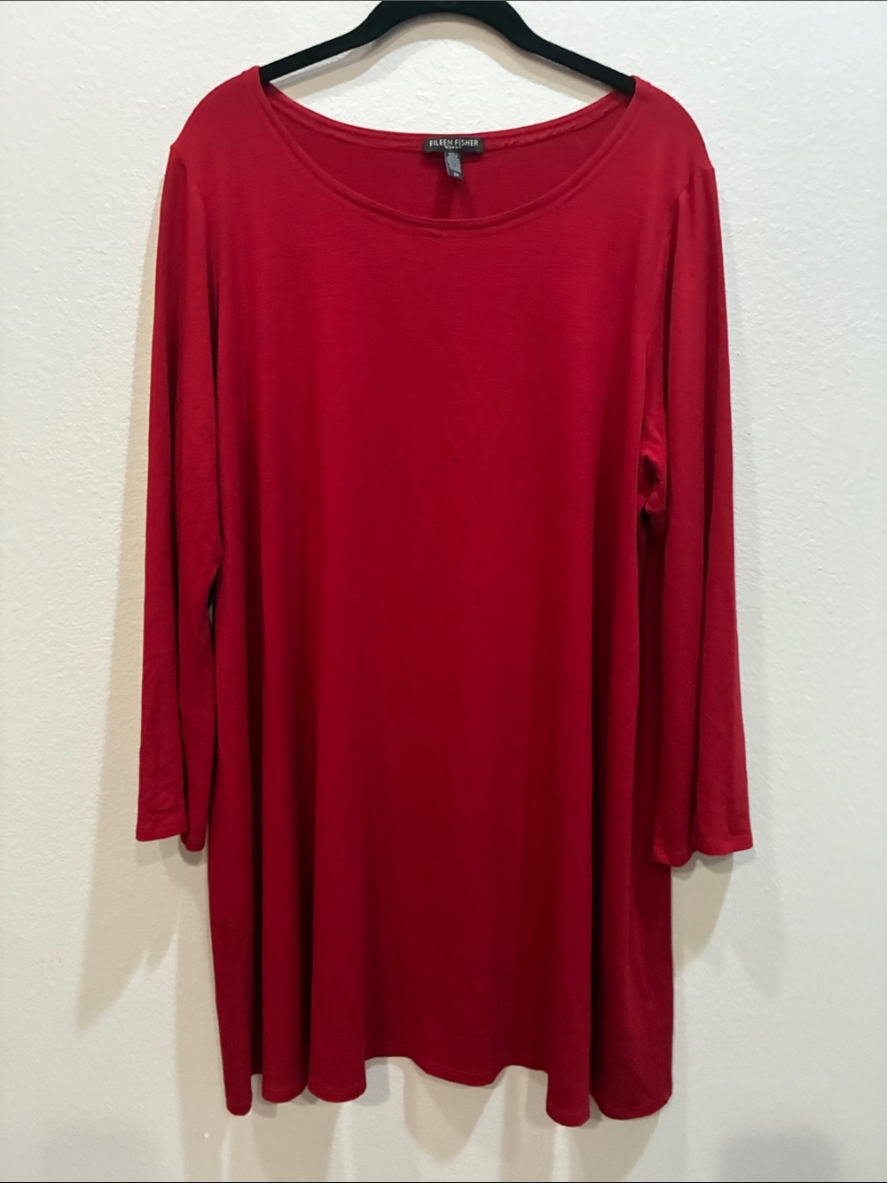 Eileen Fisher Dark Red Tunic/Short Dress. Super soft and cozy